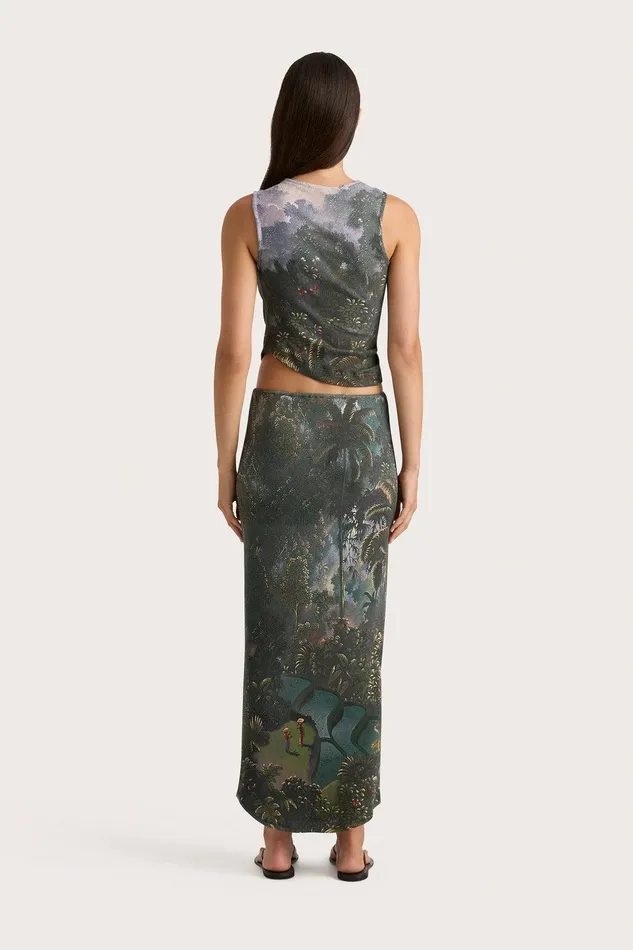 Women Loire Top Balinese Landscape Faithfull The Brand Tops Women Loire Top Balinese Landscape Faithfull The Brand Tops