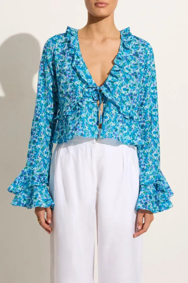 Women Lombardi Top Stellina Floral Faithfull The Brand Tops