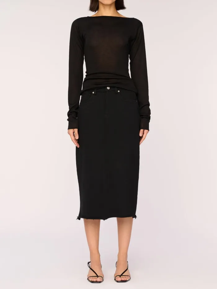 Women Long Sleeve Boat Neck DL1961 Sweaters Knits