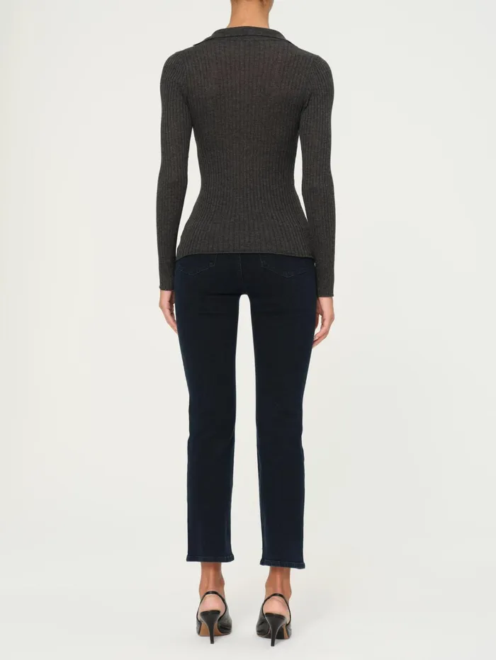 Women Long Sleeve Polo DL1961 Sweaters Knits