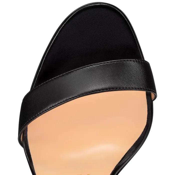 Women Loubi Queen Alta 150 Mm Sandals 8211 Nappa Leather 8211 Black Black Christian Louboutin Platforms