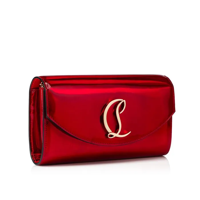 Women Loubi54 Wallet On Chain 8211 Patent Calf Psychic 8211 Loubi Red Christian Louboutin Shoulder Bags
