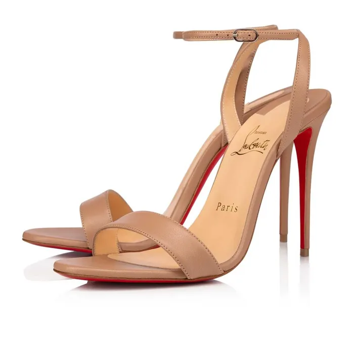 Women Loubigirl 100 Mm Sandals 8211 Nappa Leather 8211 Nude Nude Christian Louboutin Sandals and Slides Women Loubigirl 100 Mm Sandals 8211 Nappa Leather 8211 Nude Nude Christian Louboutin Sandals and Slides