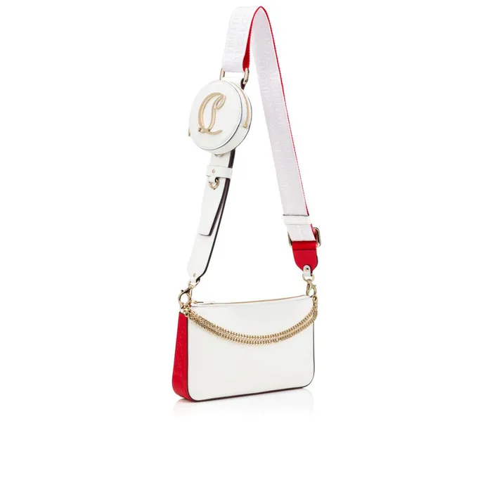 Women Loubila Hybrid Crossbody Bag 8211 Calf Leather 8211 Bianco White Christian Louboutin Crossbody Bags Women Loubila Hybrid Crossbody Bag 8211 Calf Leather 8211 Bianco White Christian Louboutin Crossbody Bags