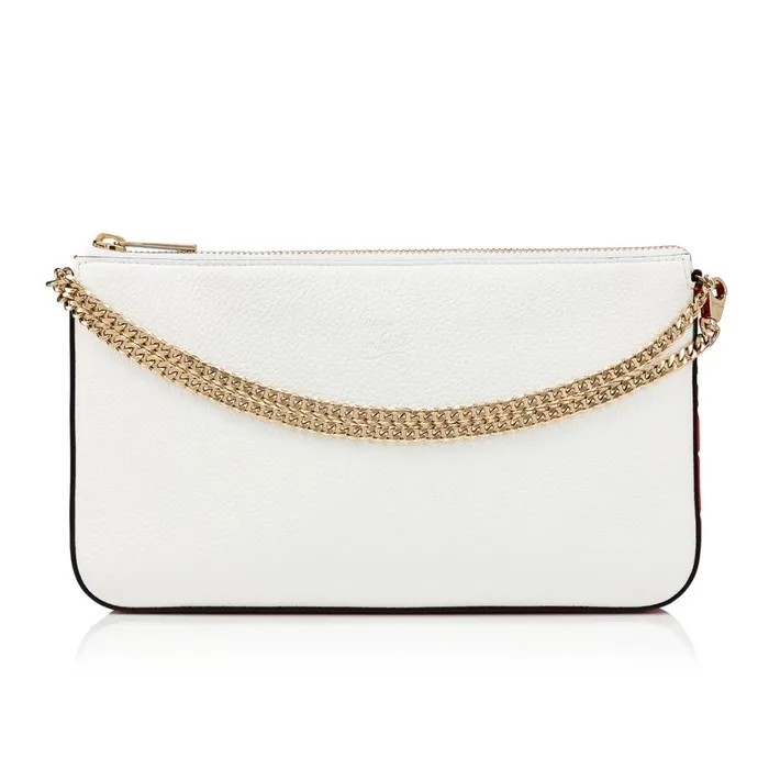 Women Loubila Hybrid Crossbody Bag 8211 Calf Leather 8211 Bianco White Christian Louboutin Crossbody Bags
