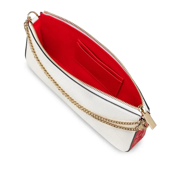 Women Loubila Hybrid Crossbody Bag 8211 Calf Leather 8211 Bianco White Christian Louboutin Crossbody Bags
