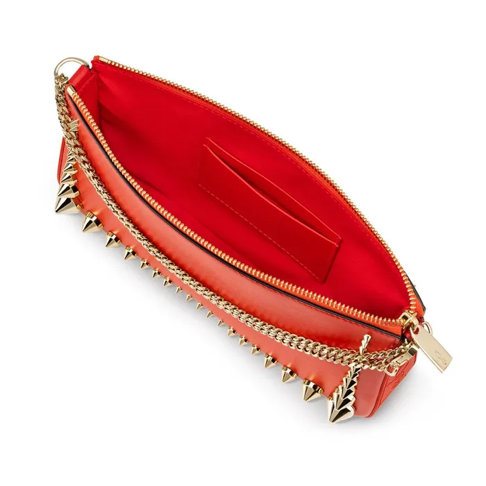 Women Loubila Shoulder Bag 8211 Calf Leather Rubber And Spikes 8211 Ole Red Christian Louboutin Shoulder Bags