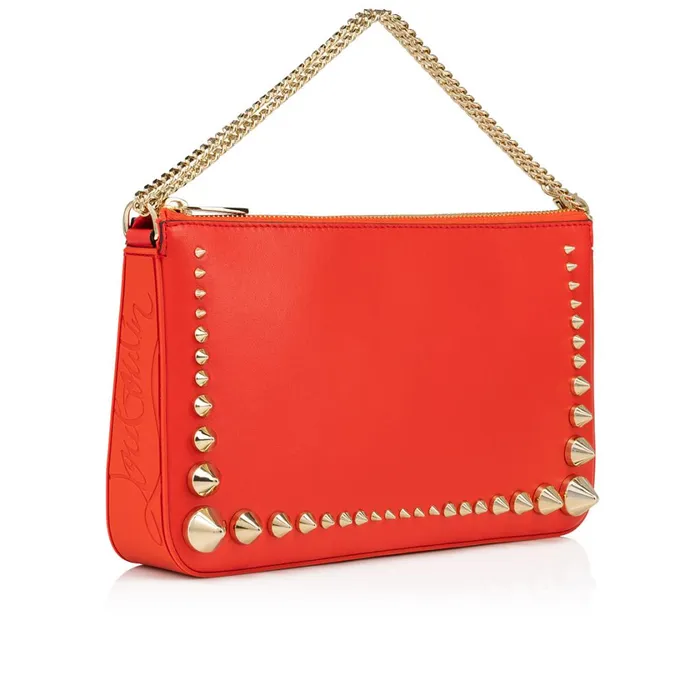 Women Loubila Shoulder Bag 8211 Calf Leather Rubber And Spikes 8211 Ole Red Christian Louboutin Shoulder Bags