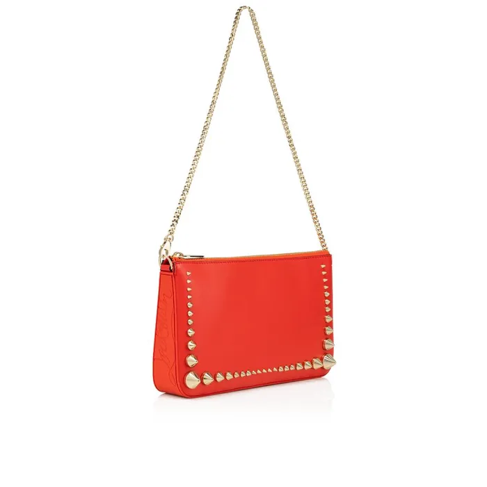 Women Loubila Shoulder Bag 8211 Calf Leather Rubber And Spikes 8211 Ole Red Christian Louboutin Shoulder Bags