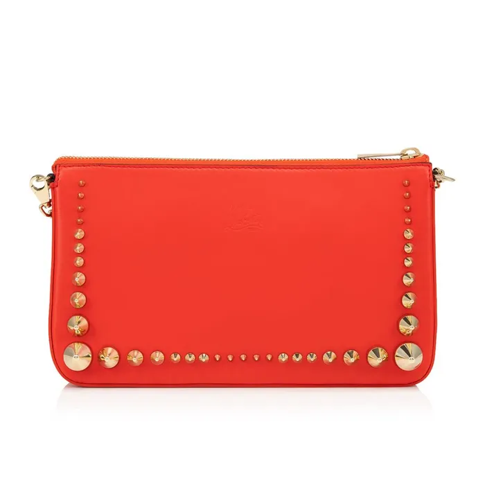 Women Loubila Shoulder Bag 8211 Calf Leather Rubber And Spikes 8211 Ole Red Christian Louboutin Shoulder Bags