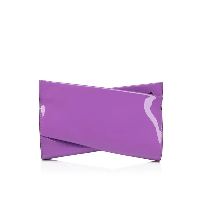 Women Loubitwist Small Clutch 8211 Patent Calf Leather 8211 Frou Frou Purple Christian Louboutin Shoulder Bags Women Loubitwist Small Clutch 8211 Patent Calf Leather 8211 Frou Frou Purple Christian Louboutin Shoulder Bags