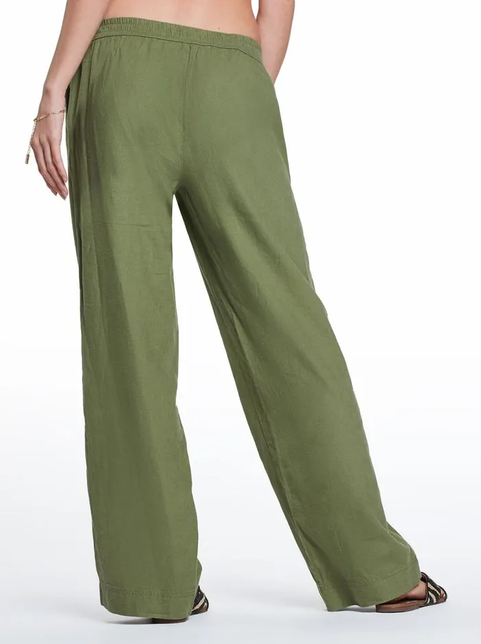 Women Loungewear Jessica Simpson Nara Beach Pant In Green Loden Green Women Loungewear Jessica Simpson Nara Beach Pant In Green Loden Green