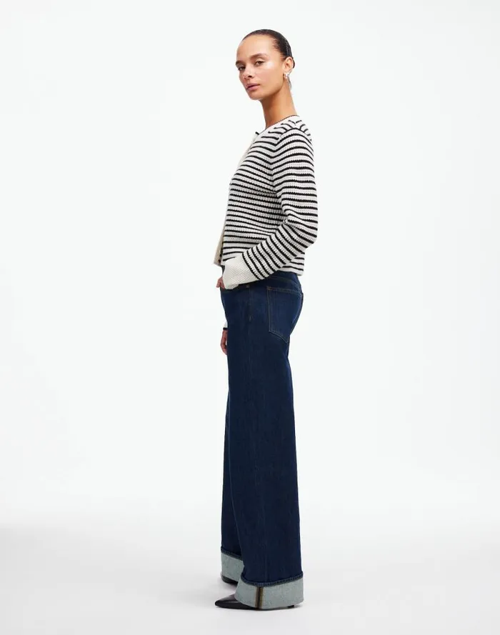 Women LowSlung Baggy Jeans Rinse Wash Madewell Jeans