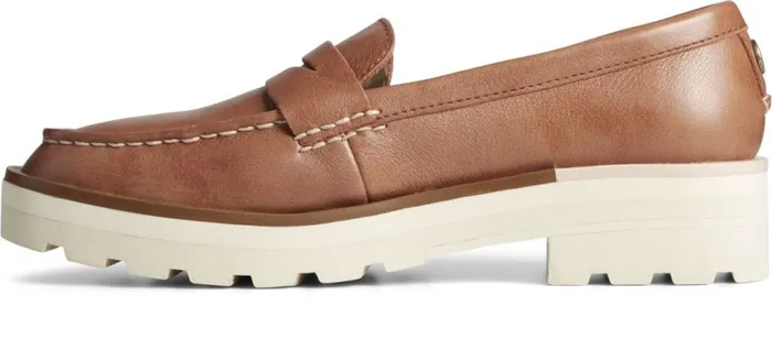 Women Lug Penny Loafer Tan Sperry Flats and Loafers Women Lug Penny Loafer Tan Sperry Flats and Loafers