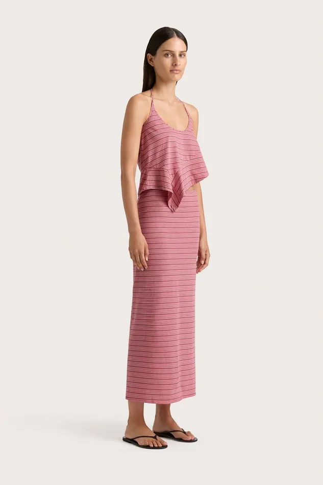 Women Maceio Midi Skirt Vermillion Stripe Faithfull The Brand Skirts and Shorts Women Maceio Midi Skirt Vermillion Stripe Faithfull The Brand Skirts and Shorts