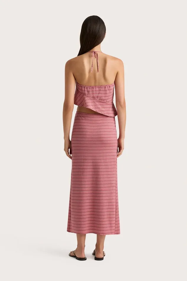 Women Maceio Midi Skirt Vermillion Stripe Faithfull The Brand Skirts and Shorts Women Maceio Midi Skirt Vermillion Stripe Faithfull The Brand Skirts and Shorts