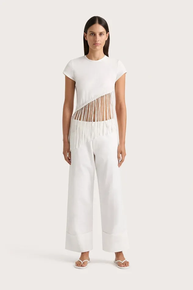 Women Maceio TShirt White Faithfull The Brand Tops