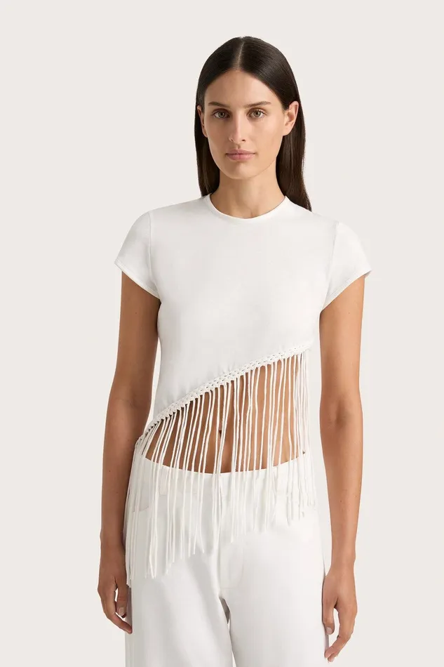 Women Maceio TShirt White Faithfull The Brand Tops Women Maceio TShirt White Faithfull The Brand Tops