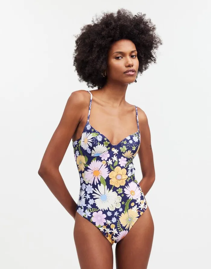 Women Madewell X Agua Bendita Petra OnePiece Swimsuit Multi Madewell Swim