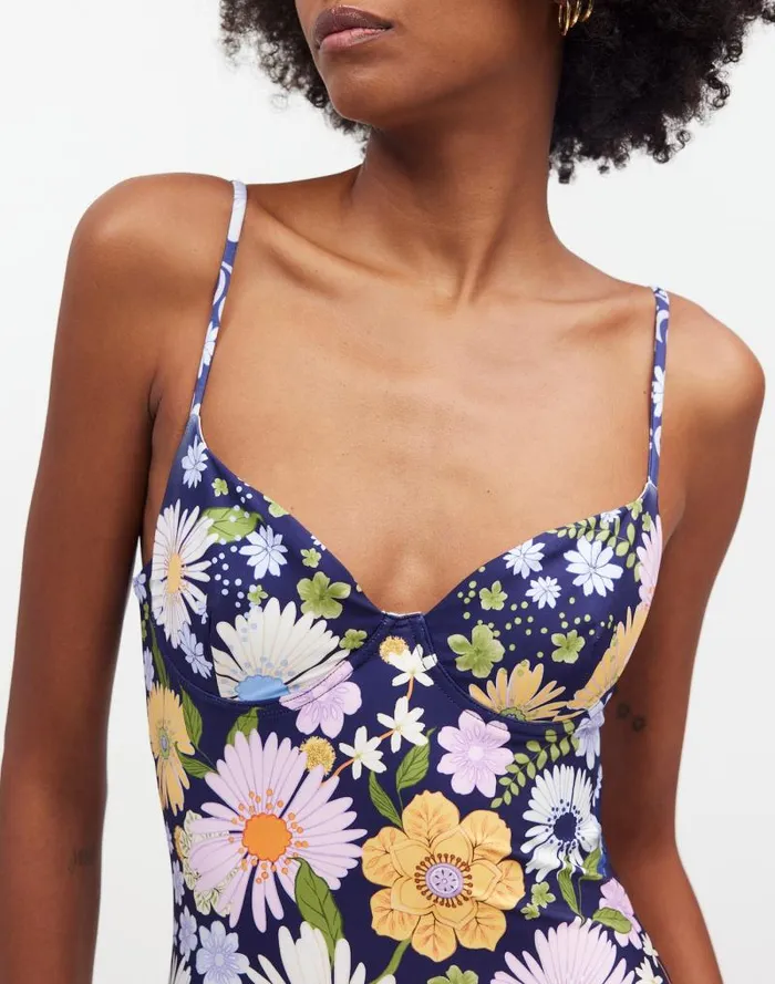Women Madewell X Agua Bendita Petra OnePiece Swimsuit Multi Madewell Swim