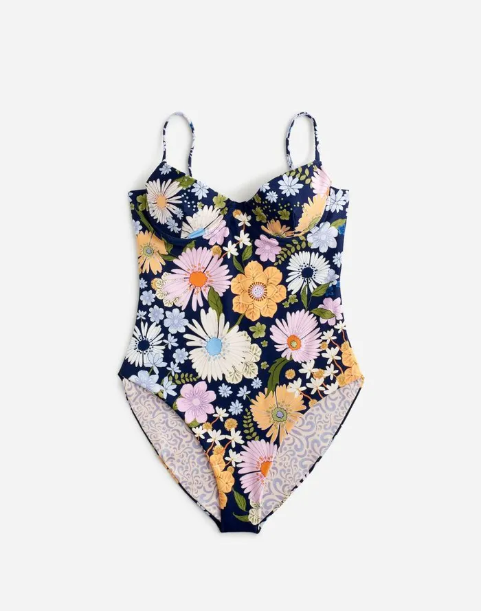 Women Madewell X Agua Bendita Petra OnePiece Swimsuit Multi Madewell Swim