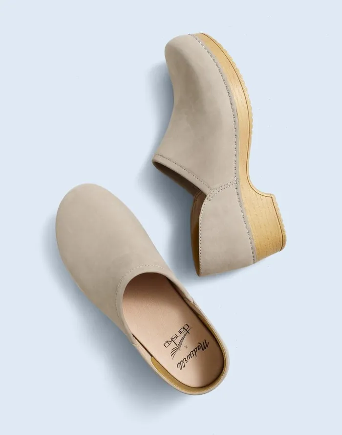Women Madewell X Dansko Brenna Clogs Grey Madewell Heels