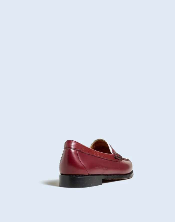 Women Madewell X GHBASS Whitney Weejuns Loafers Wine White Madewell Flats and Loafers
