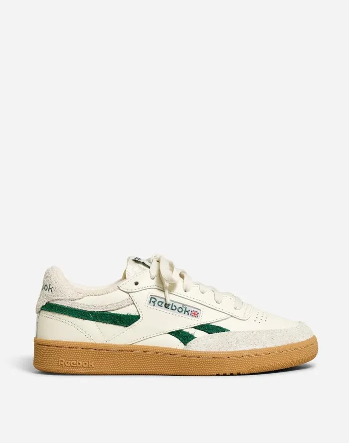 Women Madewell X Reebok Unisex Club C Revenge Sneakers Chalk Dark Green Madewell Sneakers