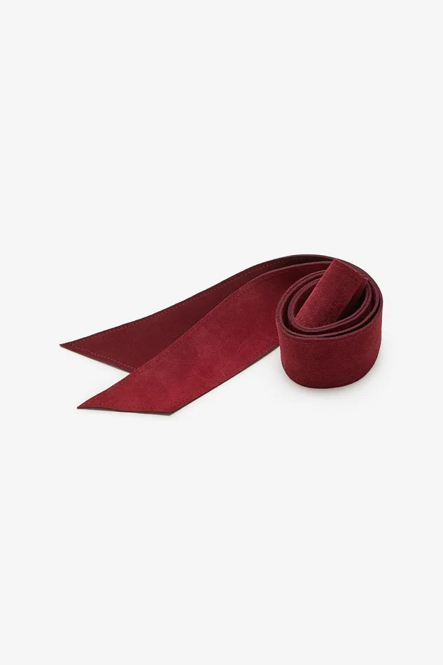 Women Malparmi Belts Colorful Suede Belt Bordeaux