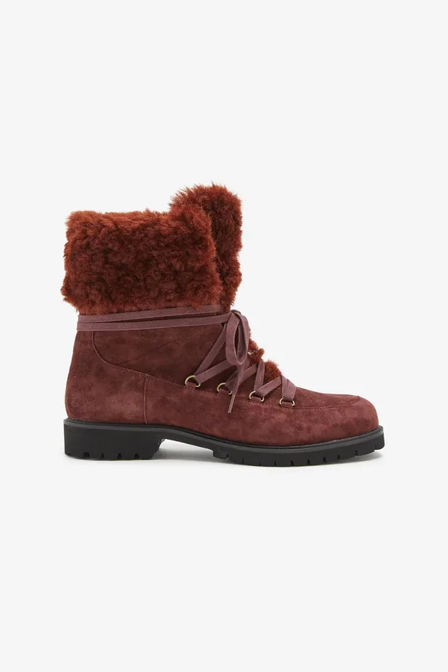 Women Malparmi Boots And Booties Eco Ram Look Booties Bordeaux