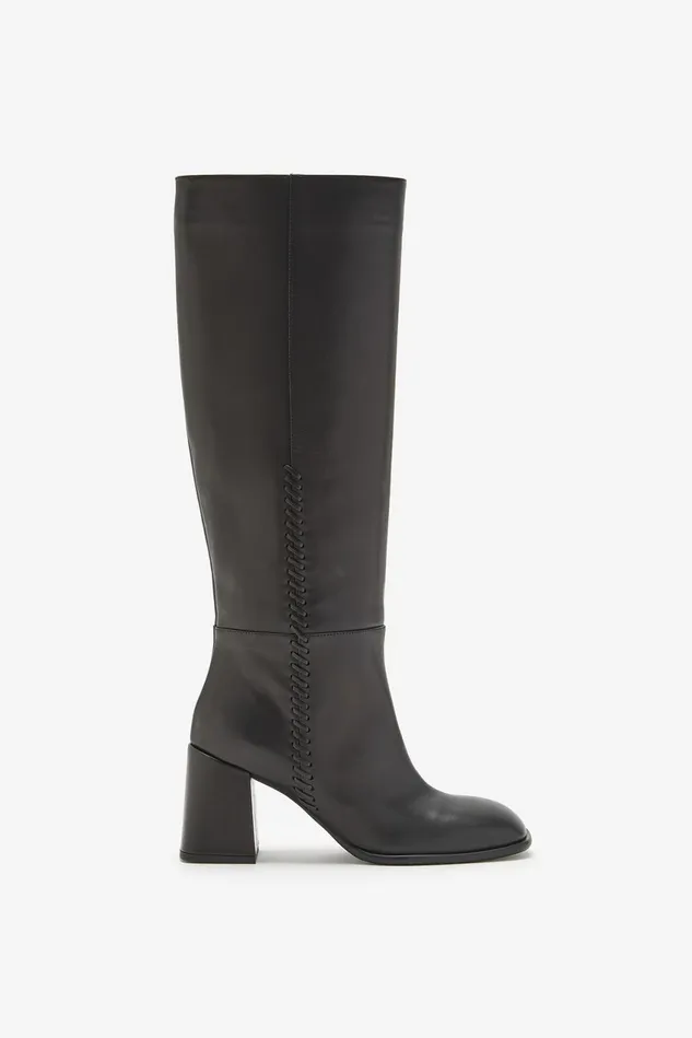 Women Malparmi Boots And Booties Leather Tress Boots Black