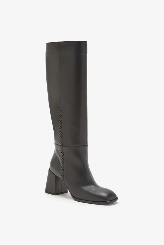 Women Malparmi Boots And Booties Leather Tress Boots Black