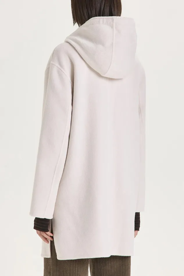 Women Malparmi Coats Double Wool Jacket Whitenatural