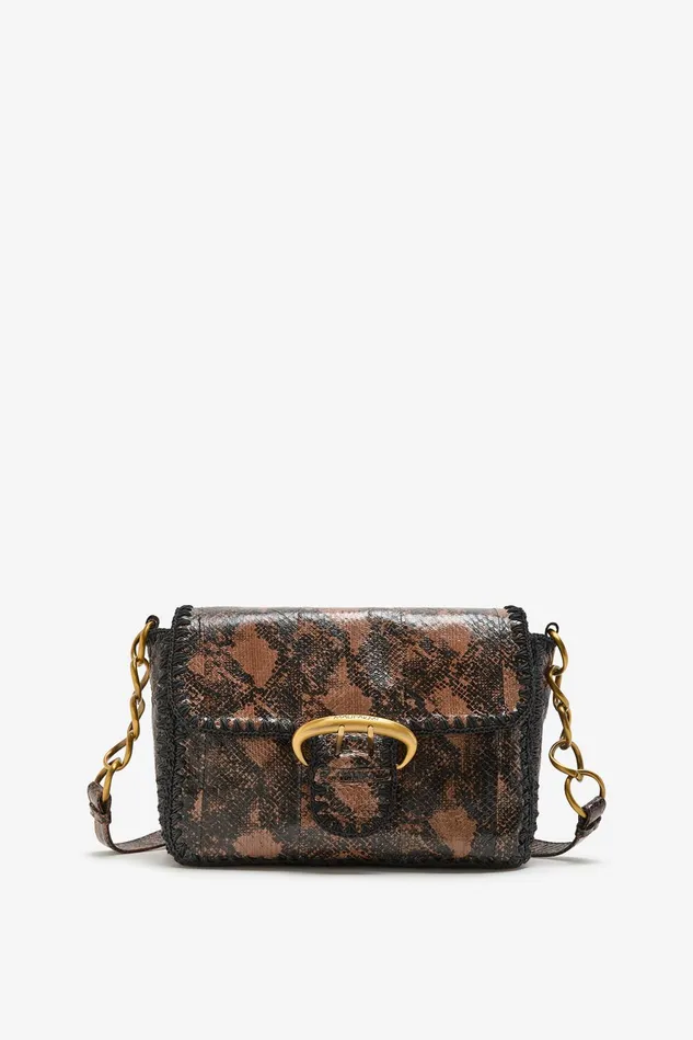 Women Malparmi Crossbody Bags Exotic and Crochet Medium Crossbody Bag Camel