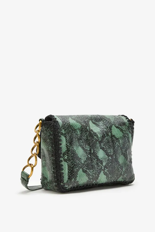 Women Malparmi Crossbody Bags Exotic and Crochet Medium Crossbody Bag Emerald
