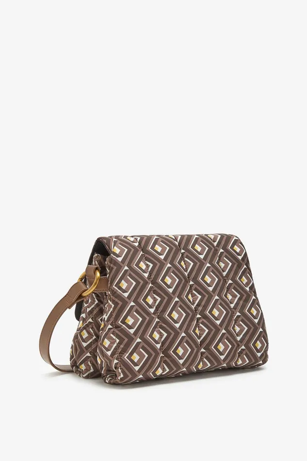 Women Malparmi Crossbody Bags Medium Crossbody Padded Bag Brownblackyellow