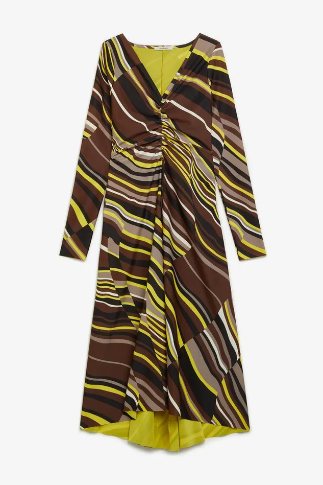 Women Malparmi Dresses Lyrical Stripes Dress
