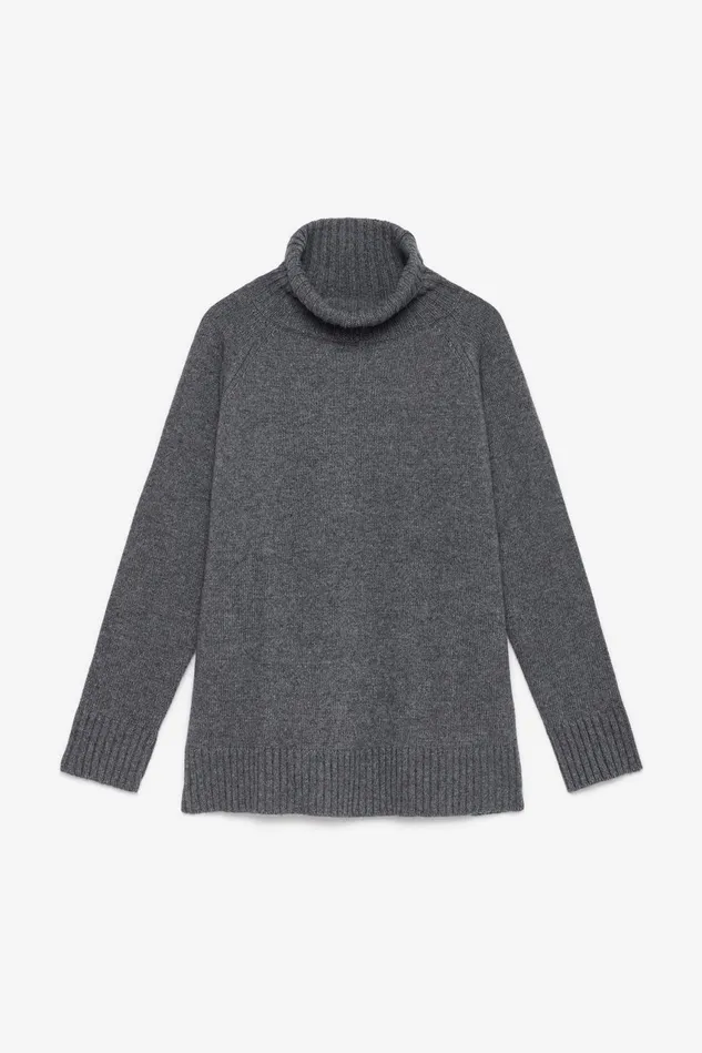 Women Malparmi Knitwear Cashmere Merinos Sweater Dark Grey