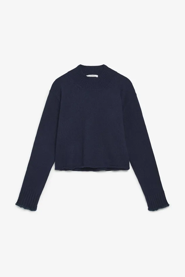 Women Malparmi Knitwear Cashmere Merinos Sweater Darkblue
