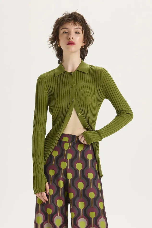 Women Malparmi Knitwear Colours Of The World Cardigan Green