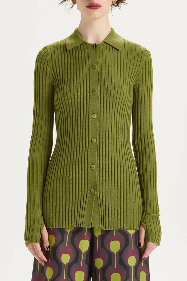 Women Malparmi Knitwear Colours Of The World Cardigan Green