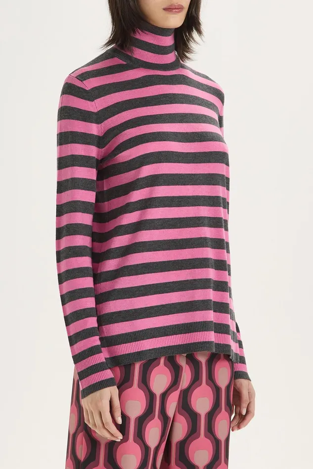 Women Malparmi Knitwear Soft Touch Sweater Greypink