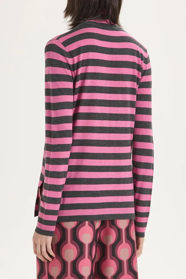 Women Malparmi Knitwear Soft Touch Sweater Greypink