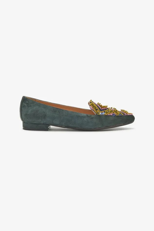 Women Malparmi Loafers And Ballerinas Muse Embroideries Ballerinas Greenblackpink