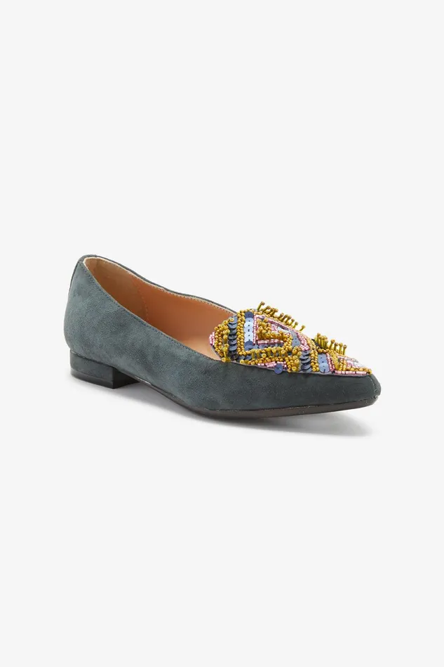 Women Malparmi Loafers And Ballerinas Muse Embroideries Ballerinas Greenblackpink