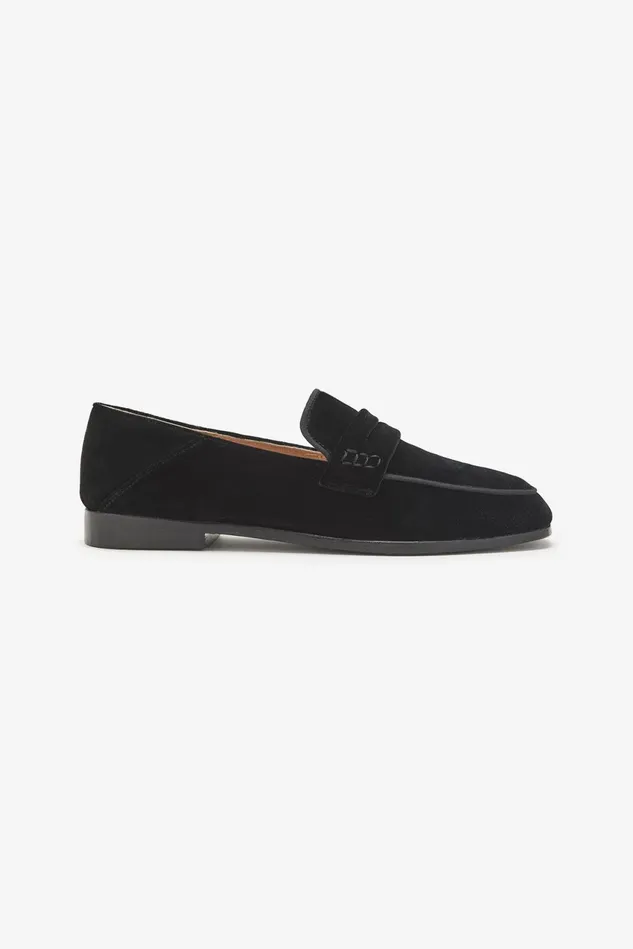 Women Malparmi Loafers And Ballerinas Velvet Moccasin Black