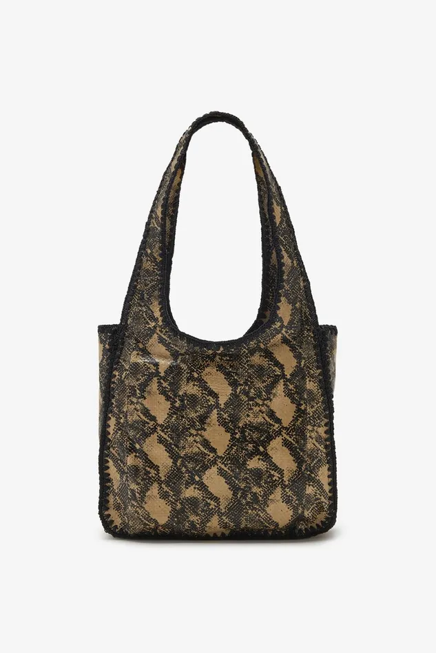 Women Malparmi Medium Bags Exotic and Crochet Medium Shoulder Bag Sand