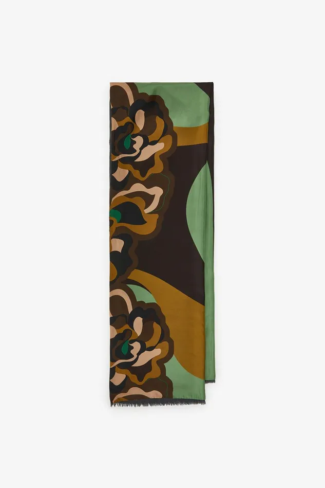 Women Malparmi Stoles Muse Print 70215200 Stole Greencamel
