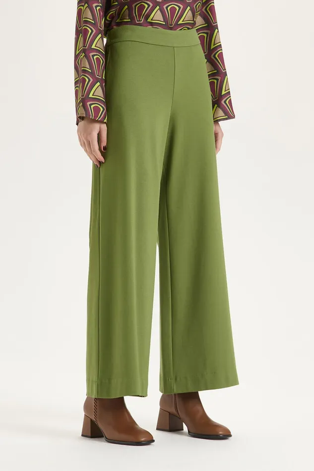 Women Malparmi Trousers Comfy Jersey Trousers Fern Green