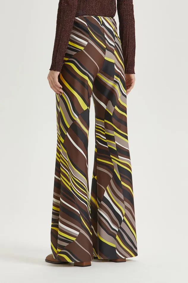 Women Malparmi Trousers Lyrical Stripes Trousers
